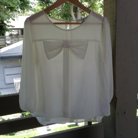 White cream blouse