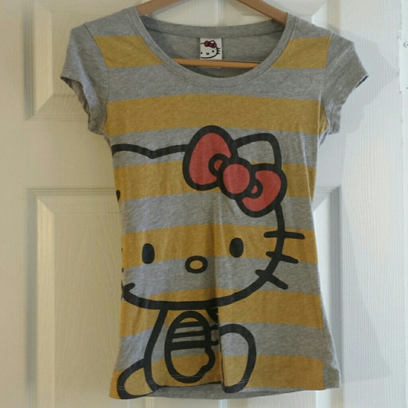 Striped Hello Kitty Tee
