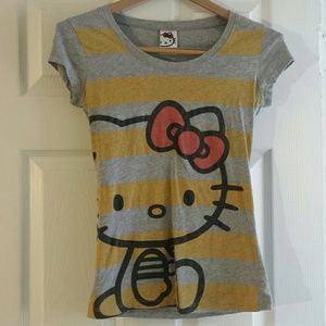 Striped Hello Kitty Tee