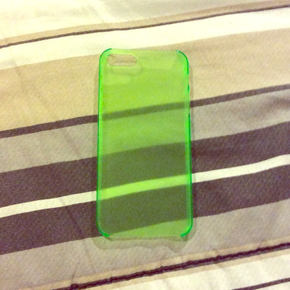 Transparent lime green iPhone 5 case - Picture 1 of 1