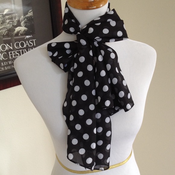 Accessories - NWOT polka dot scarf