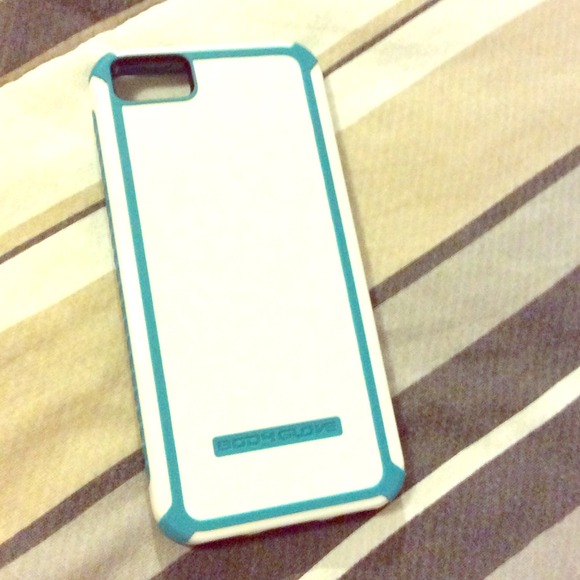 Teal and White iPhone 5/5s case - Picture 1 of 2