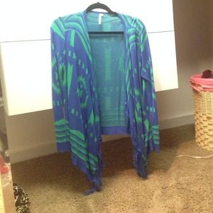 Blue / green cardigan
