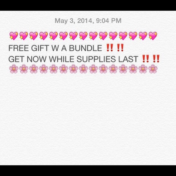 FREE GIFT W BUNDLE PURCHASE!