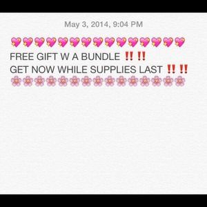 FREE GIFT W BUNDLE PURCHASE!