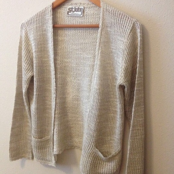 SOLD***St John Boucle Open Front Cardigan - Picture 4 of 4