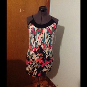 Forever21 Floral Racerback Tunic