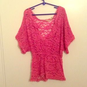 Pink Lace Shirt