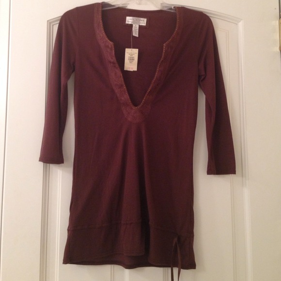 Abercrombie & Fitch Tops - Brown 3/4 length Top