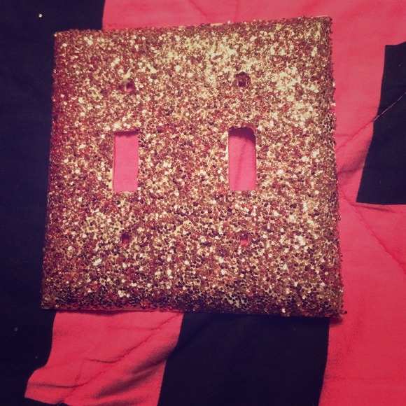 Pink glitter light switch cover 💕