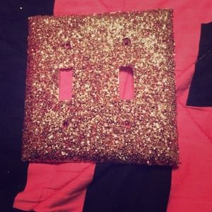 Pink glitter light switch cover 💕