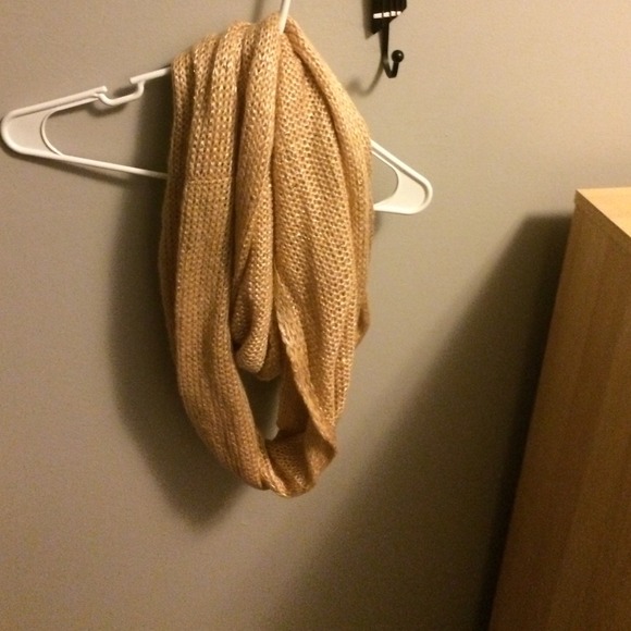 REDUCED tan knit infinity scarf