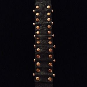 Reduced..... Leather and gold bracelet