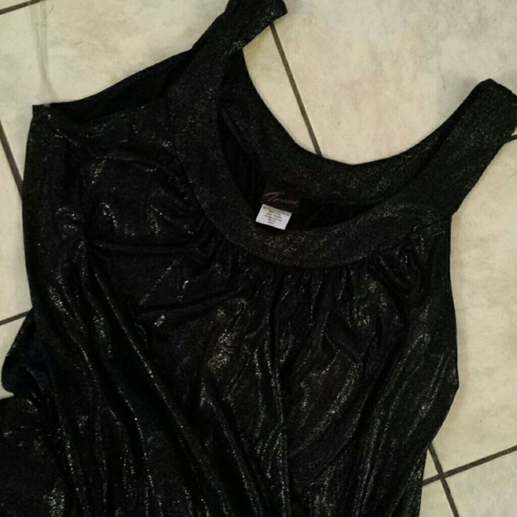 Black Banded Tank With Silver