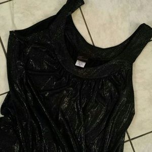 Black Banded Tank With Silver