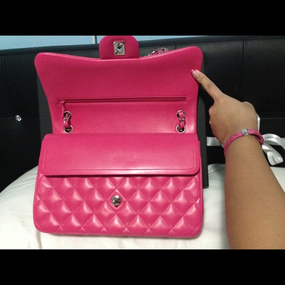 🌸sold🌸 Chanel jumbo doubleflap fuchsia 14s - Picture 2 of 4
