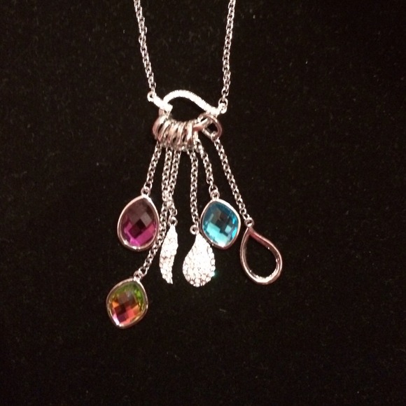 multi color/silver necklace