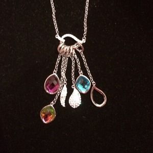 multi color/silver necklace