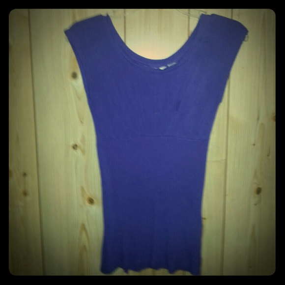 Purple stretchy top