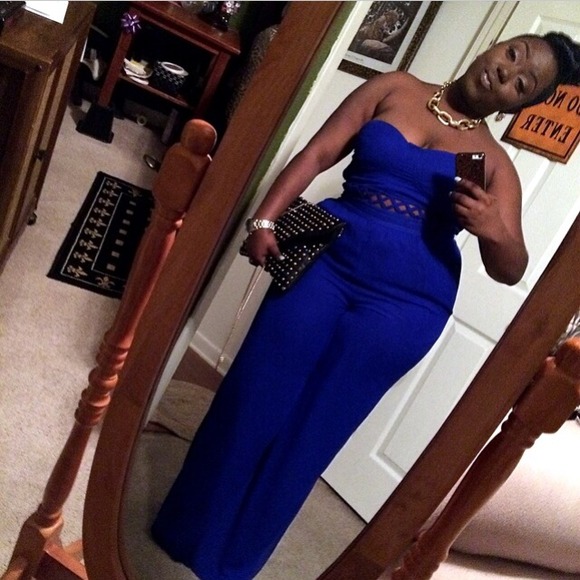 Blue jumpsuit