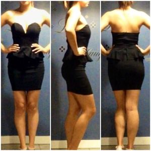 Black Peplum Dress