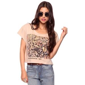 Forever 21 Woodstock '69 Crop Top Tee