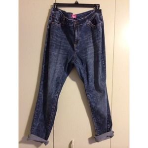 Acid Wash Denim Skinny Jeans