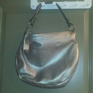 Coach Silver Hobo/Shoulder Bag