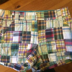 J. Crew plaid shorts