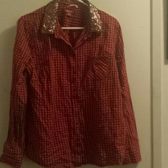 Red plaid shirt