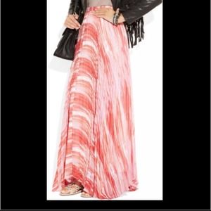 Alice and olivia pleated shannon maxi skirt