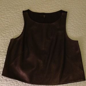 Tibi Leather Crop Top Size 10 ON HOLD UNTIL 10/7