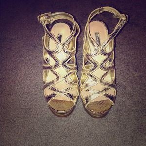 Halston high heeled sandals