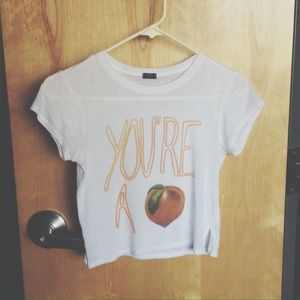 🐣SOLD🐣 Brandy Melville "You're a Peach" top