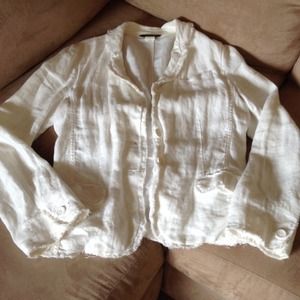 J crew Linen spring jacket