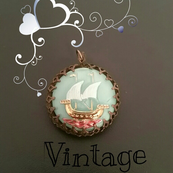 Vintage Carved Pendant