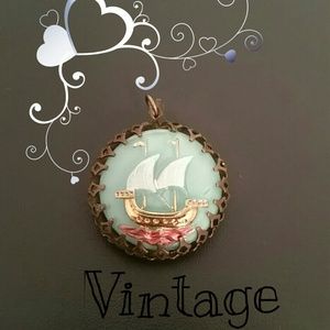 Vintage Carved Pendant