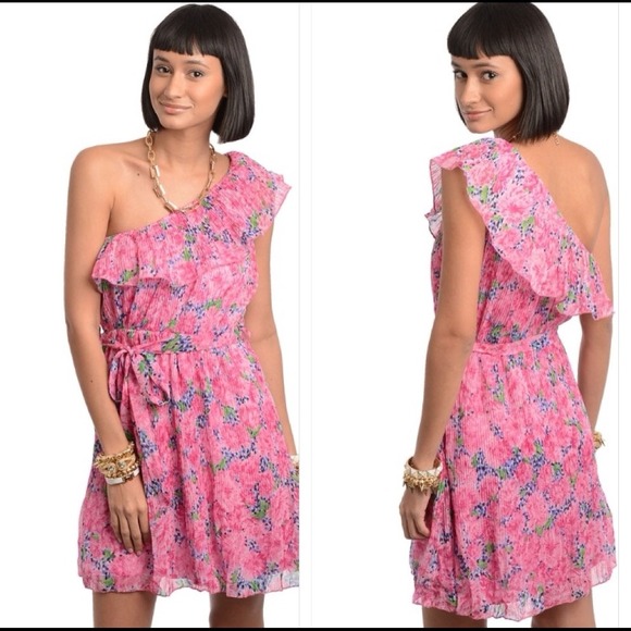 Pink With Flower Dress
