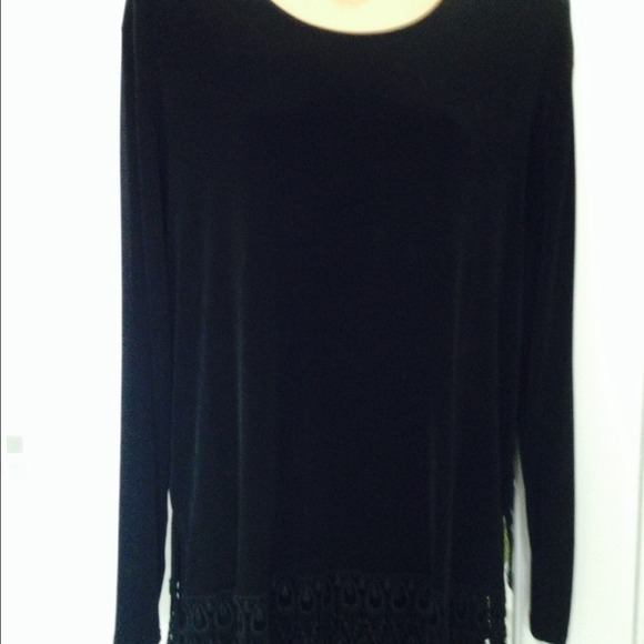 Black long top & skirt