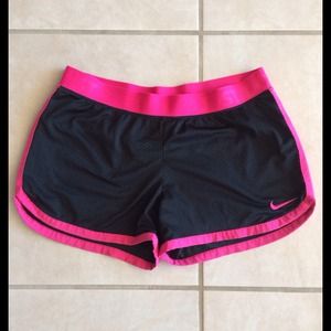 BUNDLED Black and pink mesh Nike dri fit shorts