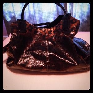 Leopard print handbag