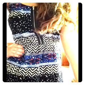 L8ter dress. Aztec style print.