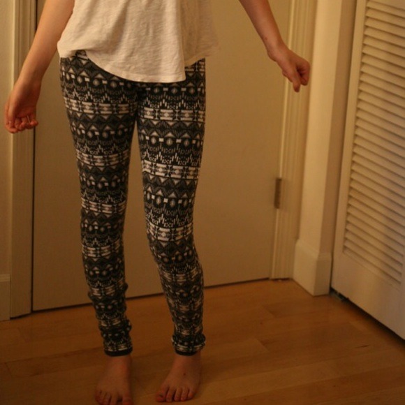Knit sweater leggings