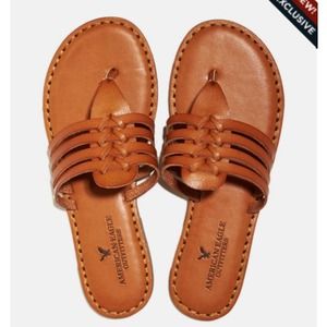 American Eagle Brown Leather Sandals