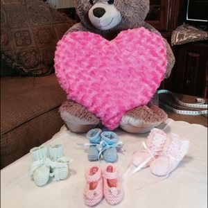 Handmade Knitted Baby Booties