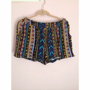 Tribal print shorts!