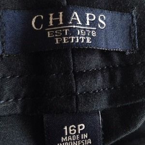 A pair of Navy Blue Chaps Capri's ...