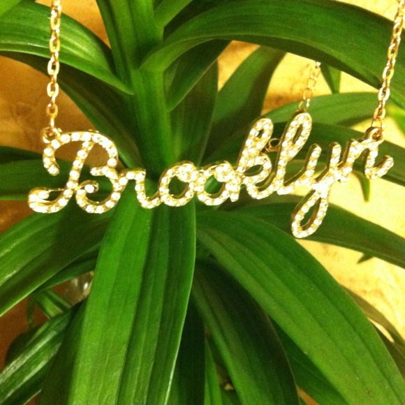 Gold bling Brooklyn necklace