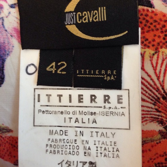 Just Cavalli 100% Silk blouse. Bow tied sleeves. - Picture 4 of 4