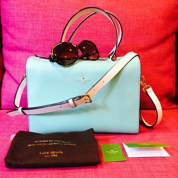 🚫SOLD🚫 Kate Spade Tiffany Blue Leather Handbag